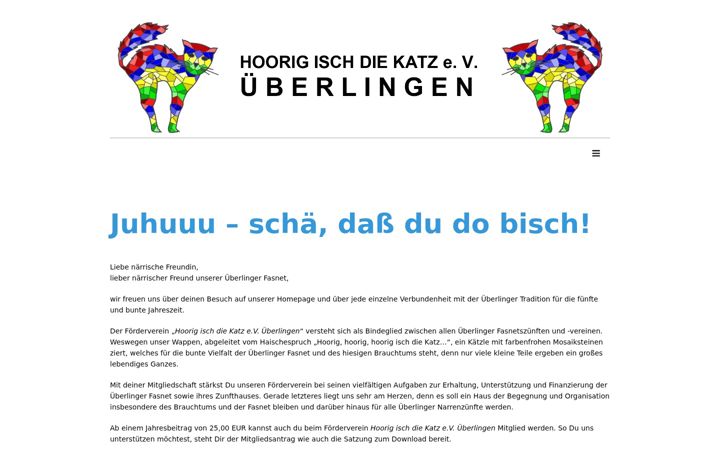 Screenshot of hoorig-isch-die-katz.de