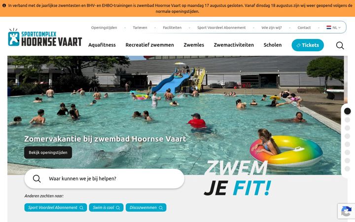 Screenshot of hoornsevaart.nl
