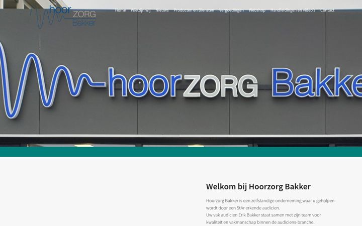 Screenshot του hoorzorgbakker.nl