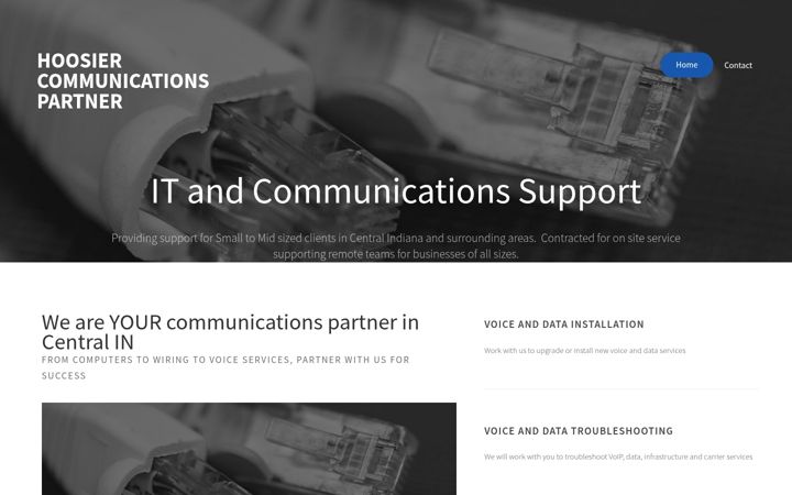 Screenshot of hoosiercommunicationspartner.com