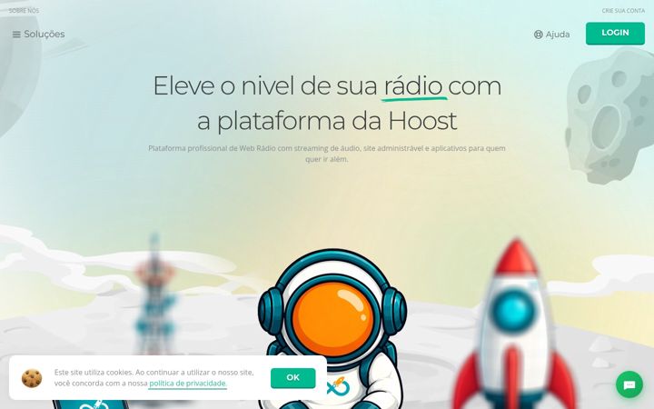 Ekrānuzņēmums no hoost.com.br