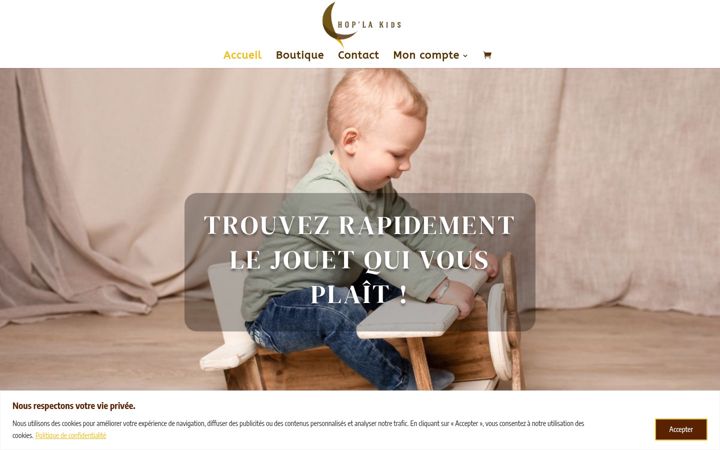 Screenshot of hop-la-kids.ch