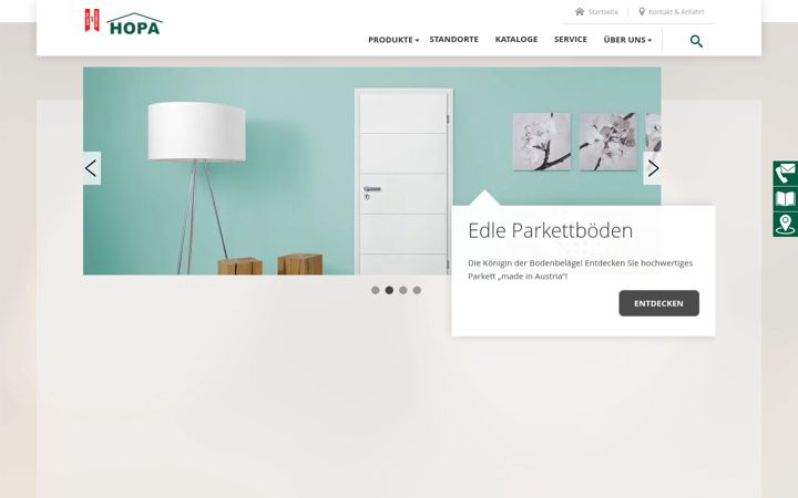 Screenshot of hopa.at