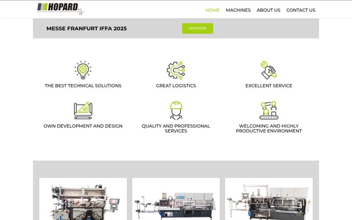 Screenshot of hopard.eu