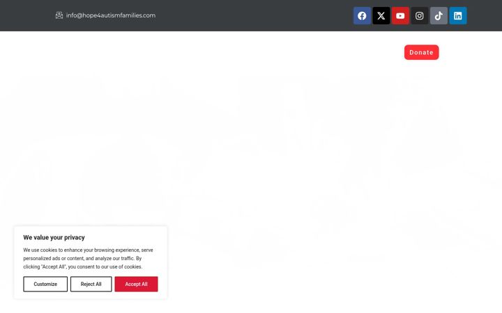 Screenshot of hope4autismfamilies.com