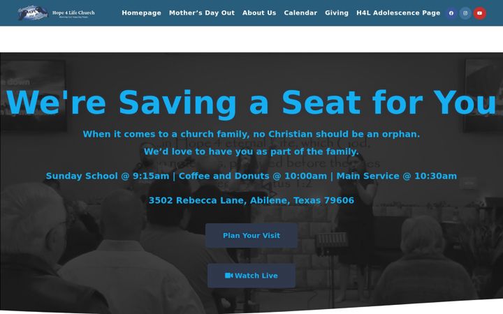 Screenshot of hope4life.net