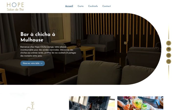 Screenshot of hopechichalounge.fr