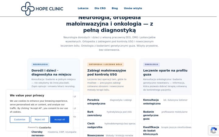 Screenshot of hopeclinic.pl