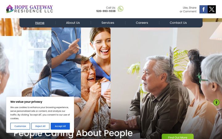 Screenshot of hopegatewayresidence.com