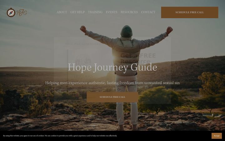 Screenshot of hopejourneyguide.com