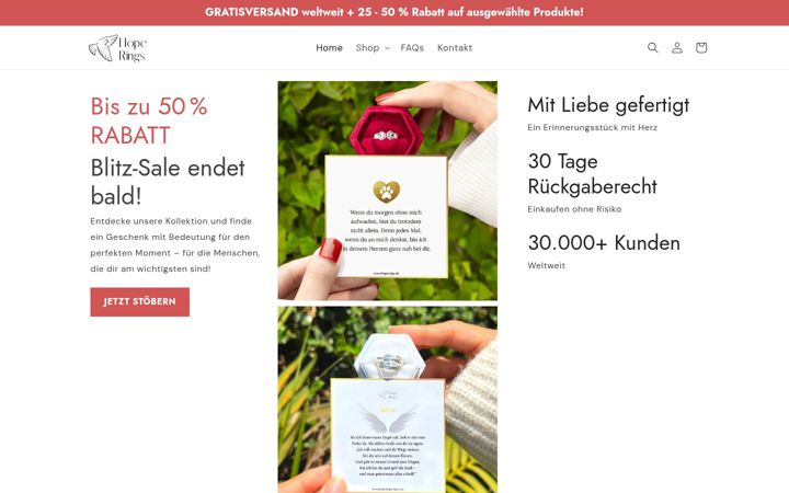 Screenshot of hoperings.de