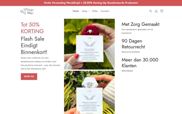 Screenshot of hoperings.nl