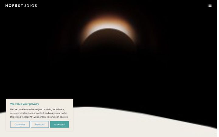 Screenshot of hopestudios.se