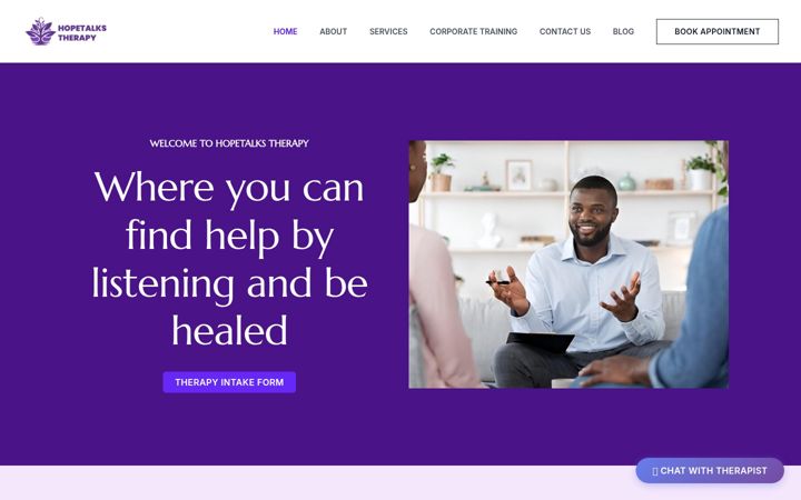 Screenshot of hopetalkstherapy.org