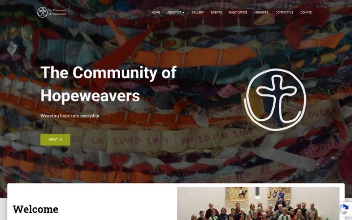 Screenshot of hopeweavers.org.uk
