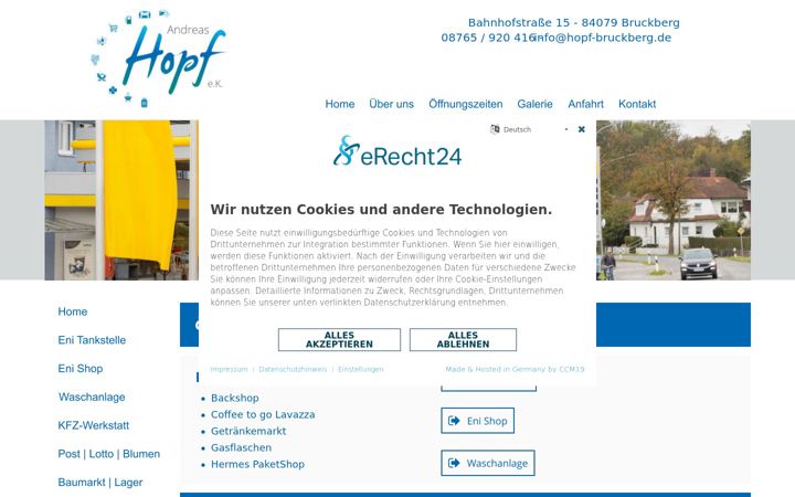 Screenshot of hopf-bruckberg.de