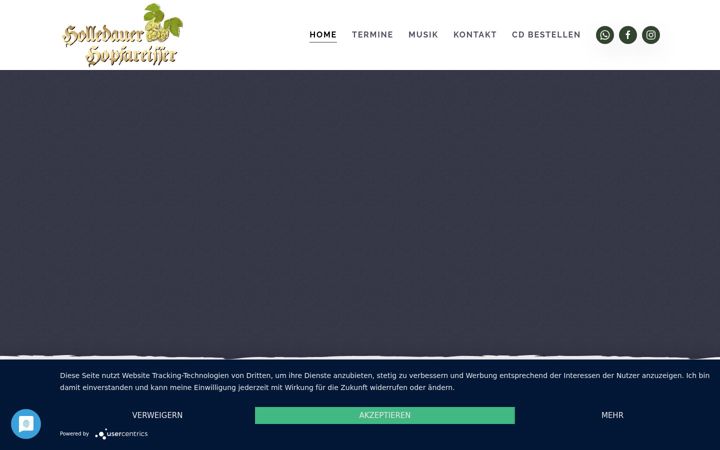 Screenshot of hopfareisser.de