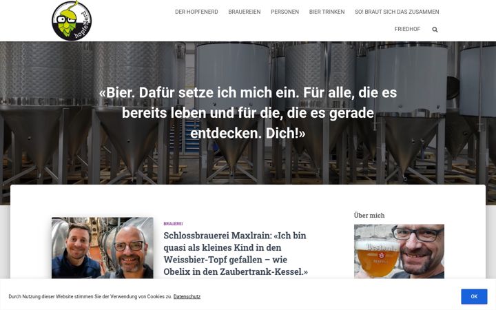 Screenshot of hopfenerd.ch