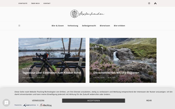 Screenshot of hopfenfreuden.de