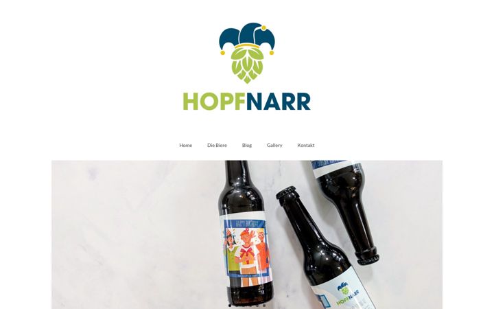Screenshot of hopfnarr.at
