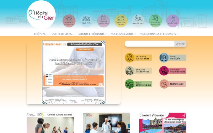 Screenshot of hopitaldugier.fr
