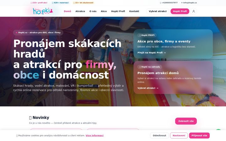 Screenshot of hopki.cz