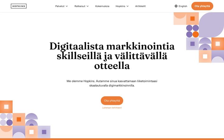 Captura de ecrã de hopkins.fi