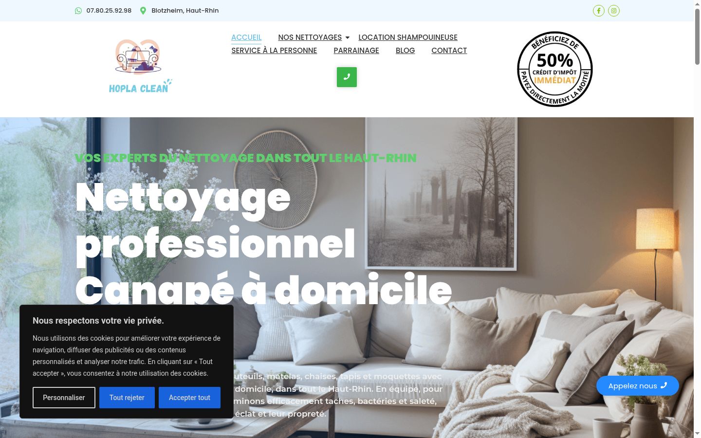 Screenshot tal-banner tal-kunsens muri qabel kwalunkwe interazzjoni