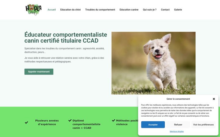 Screenshot of hopladog.net