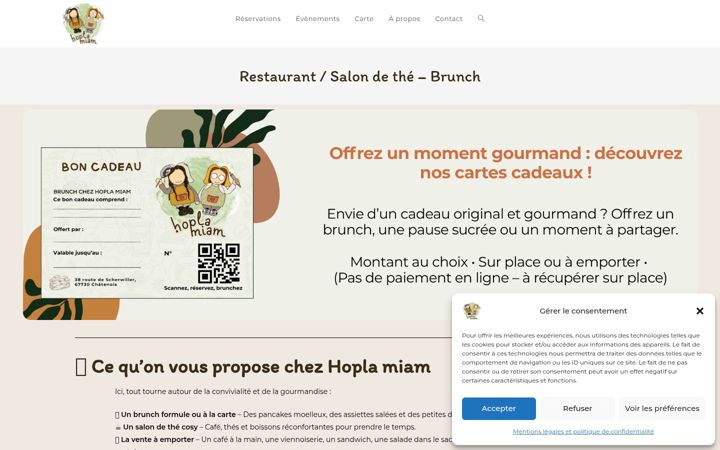 Screenshot of hoplamiam.fr