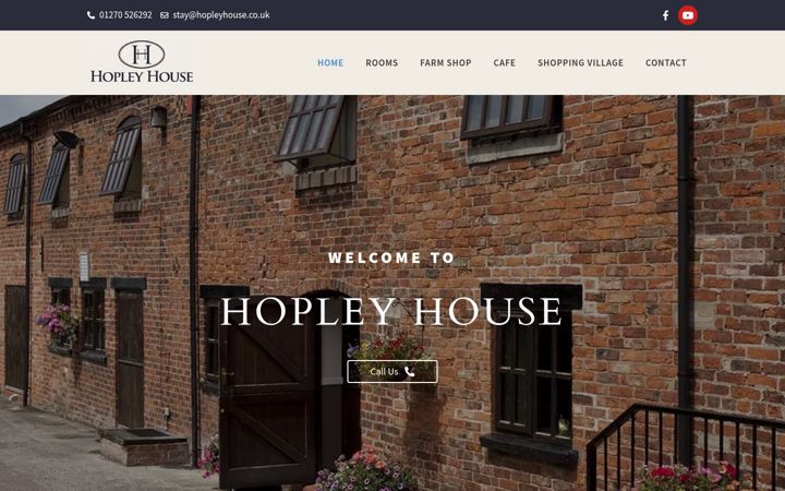 Screenshot of hopleyhouse.co.uk