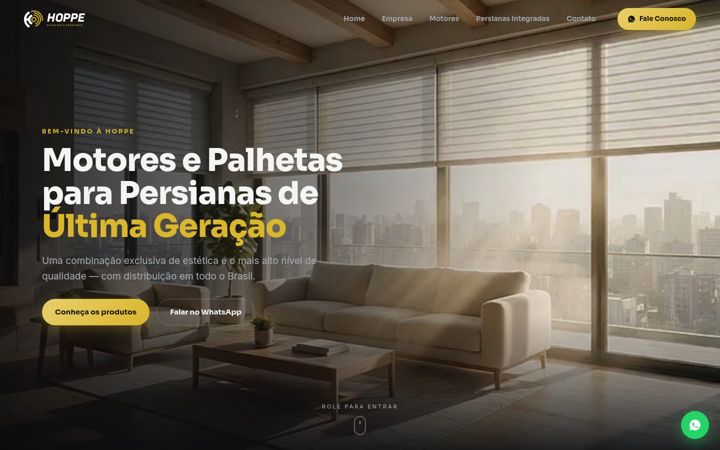Screenshot of hoppe-tec.com.br