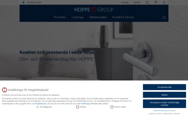 Screenshot of hoppe.com