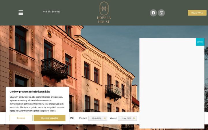 Screenshot of hoppenhouse.pl