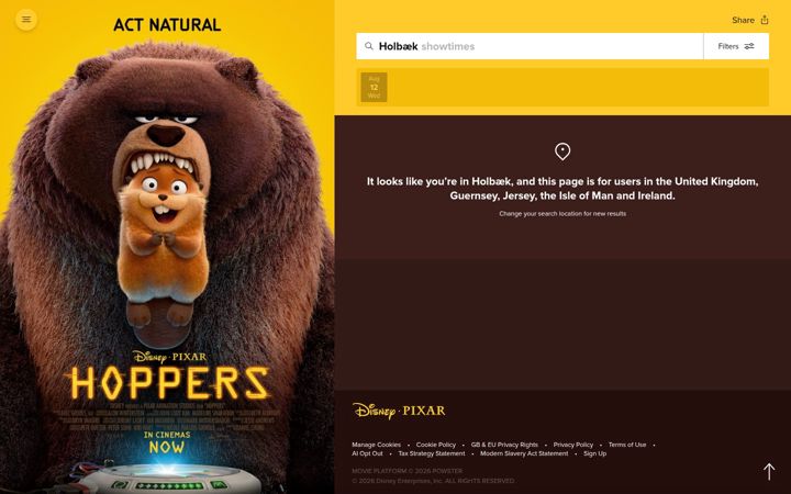 Screenshot of hoppersmovie.co.uk