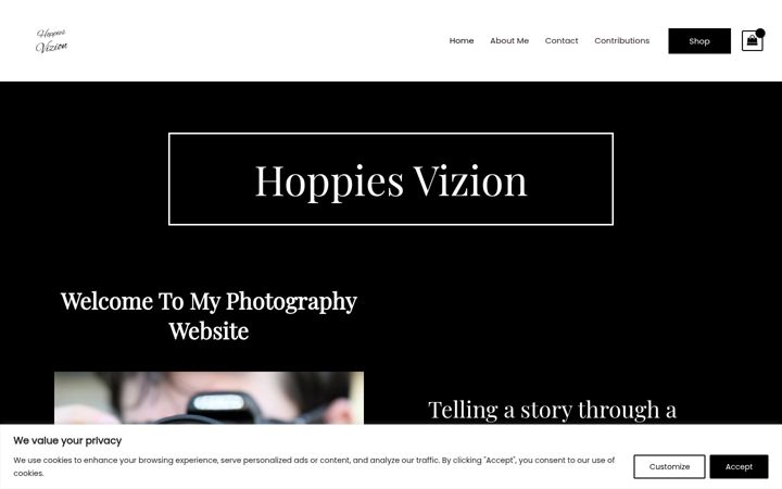 Screenshot of hoppiesvizion.com