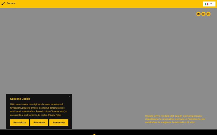 Screenshot of hopplaitalia.com