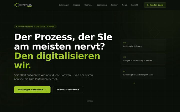 Screenshot of hopplin.com