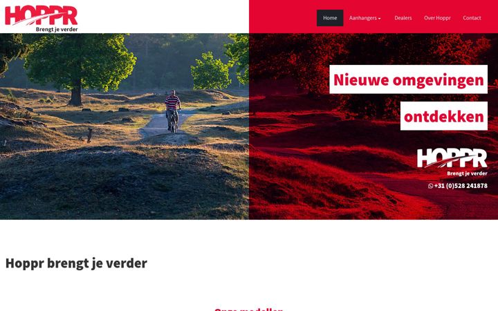 Screenshot of hoppr.nl