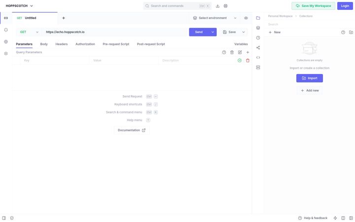 Screenshot of hoppscotch.io
