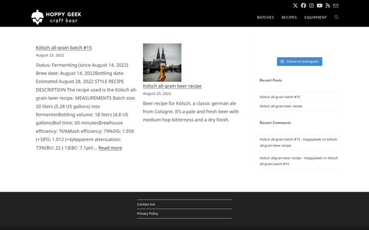 Screenshot of hoppygeek.com