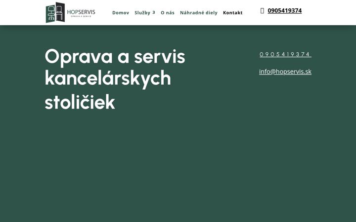 Screenshot of hopservis.sk