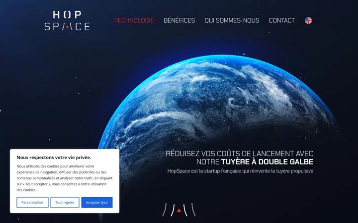 Screenshot of hopspace.fr