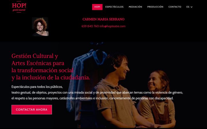 Screenshot of hopteatre.com