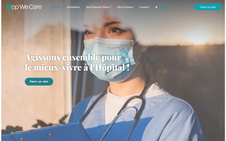 Screenshot of hopwecare.org