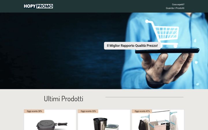 Screenshot of hopypromo.com