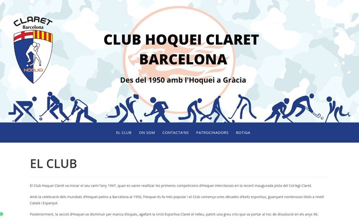 Screenshot of hoqueiclaret.com
