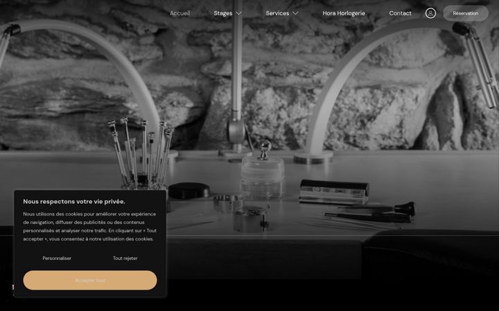 Screenshot of hora-horlogerie.ch