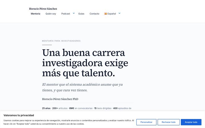 Screenshot of horacio-ps.com