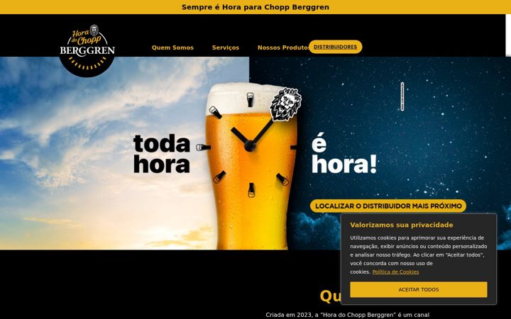Screenshot of horadochoppberggren.com.br